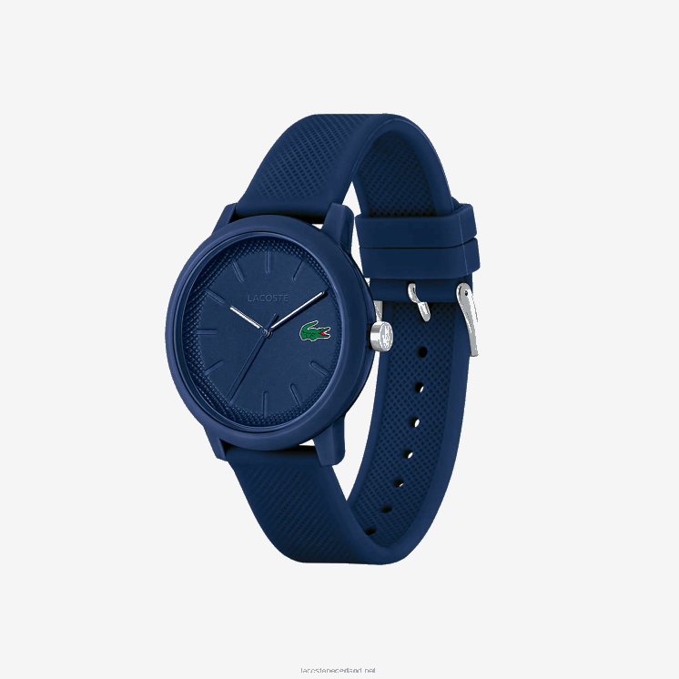 Lacoste Horloge met blauwe siliconen band 12.12 0828H2204 blauw 000 Heren