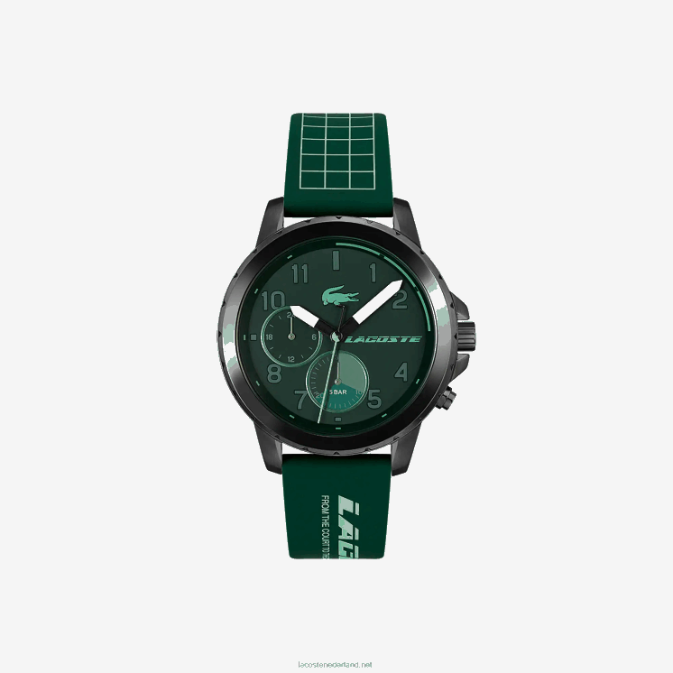 Lacoste endurance multifunctioneel groen siliconen horloge 0828H2210 groen 000 Heren