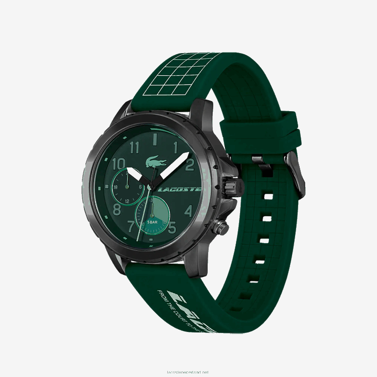 Lacoste endurance multifunctioneel groen siliconen horloge 0828H2210 groen 000 Heren