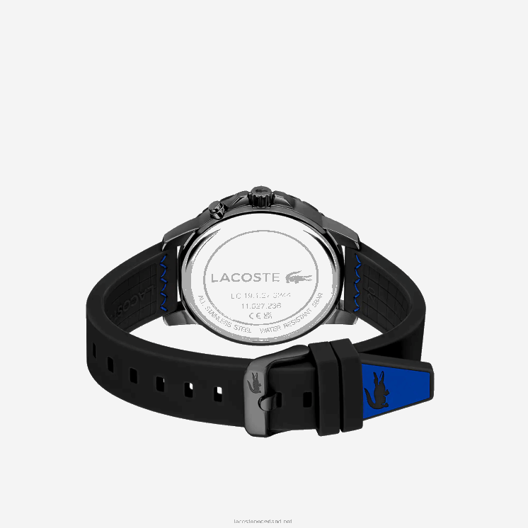 Lacoste endurance multifunctioneel zwart siliconen horloge 0828H2199 zwart 000 Heren