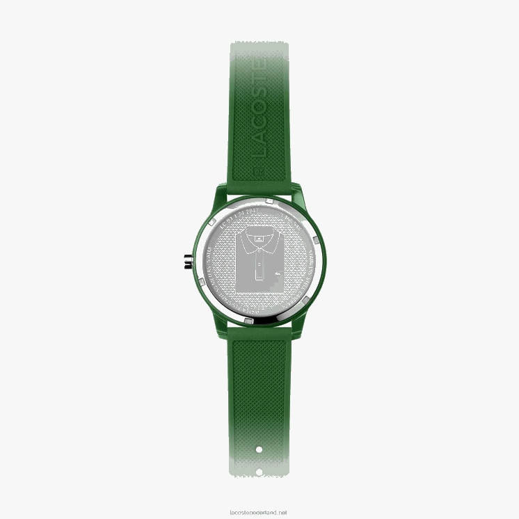 Lacoste groene siliconen band 12.12 horloge 0828H2256 groen 000 Heren