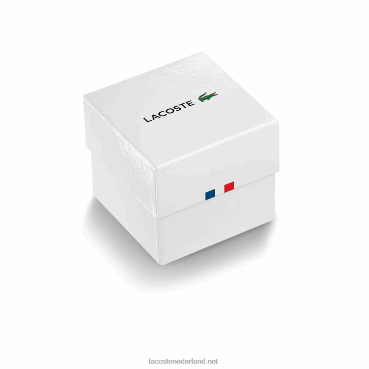 Lacoste heren urban horloge met zwarte leren band band 0828H2312 zwart 000 Heren