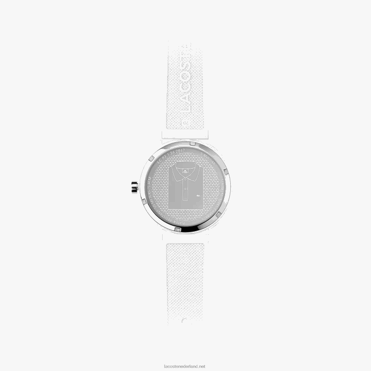 Lacoste l.12.12 horloge met witte siliconen band 0828H2333 wit 000 Heren
