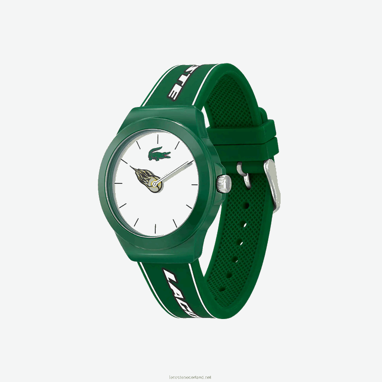 Lacoste neocroc horloge met groene siliconen band 0828H2206 groen 000 Heren