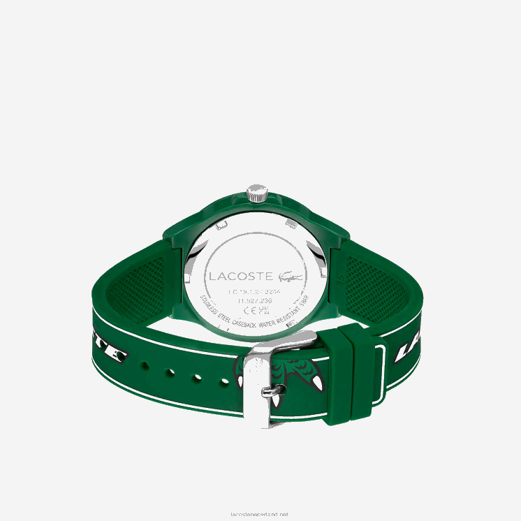 Lacoste neocroc horloge met groene siliconen band 0828H2206 groen 000 Heren