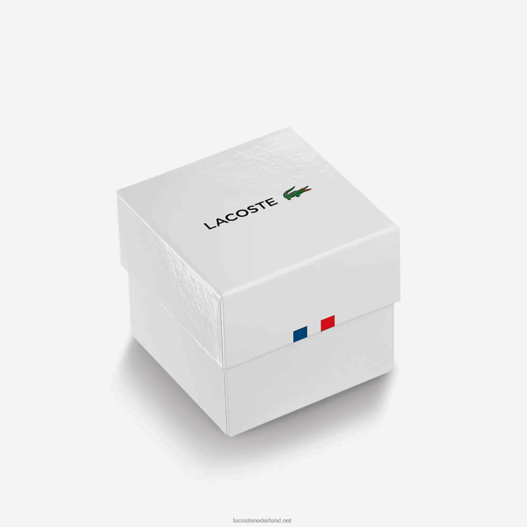 Lacoste replay horloge met zwarte leren band 0828H2318 zwart 000 Heren