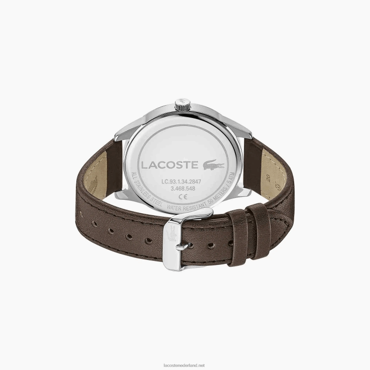 Lacoste wenen horloge met 3 wijzers 0828H2213 bruin 000 Heren