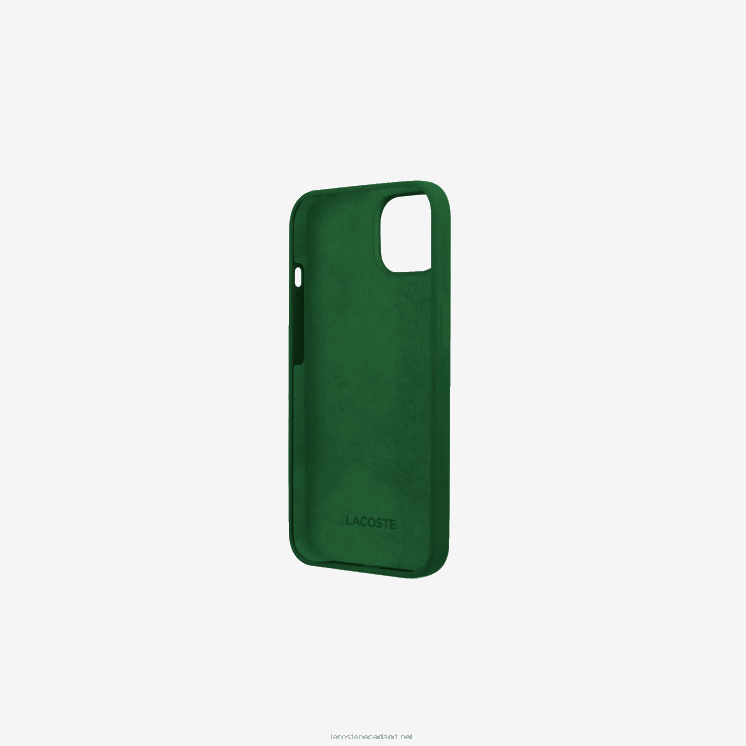 Lacoste iPhone 14 hoesje met patchwork print 0828H2224 vert 132 b01 Heren
