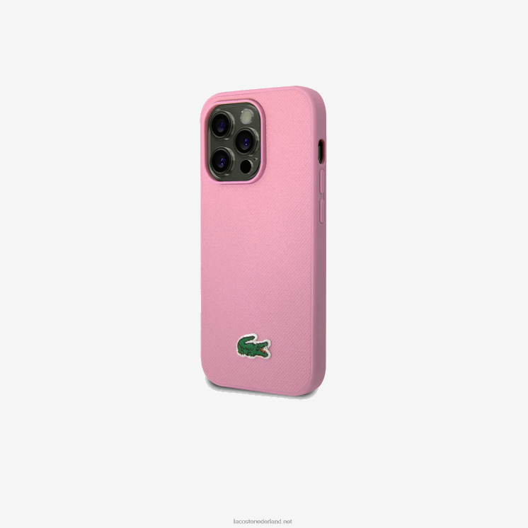 Lacoste petit pique effect iphone 14 pro max hoesje 0828H2215 Parmezaanse m33 Heren