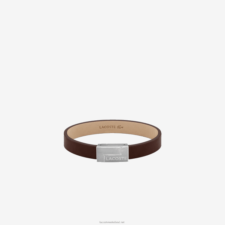 Lacoste reiziger armband 0828H2208 bruin 210 Heren