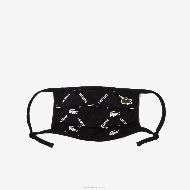 Lacoste l.12.12 gezichtsbescherming verstelbare maskers 3-pack 0828H2273 zwart groen wit 299 Heren