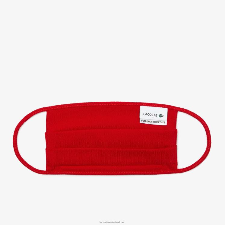 Lacoste l.12.12 gezichtsmaskers 3-pack 0828H2311 rood 240 Heren