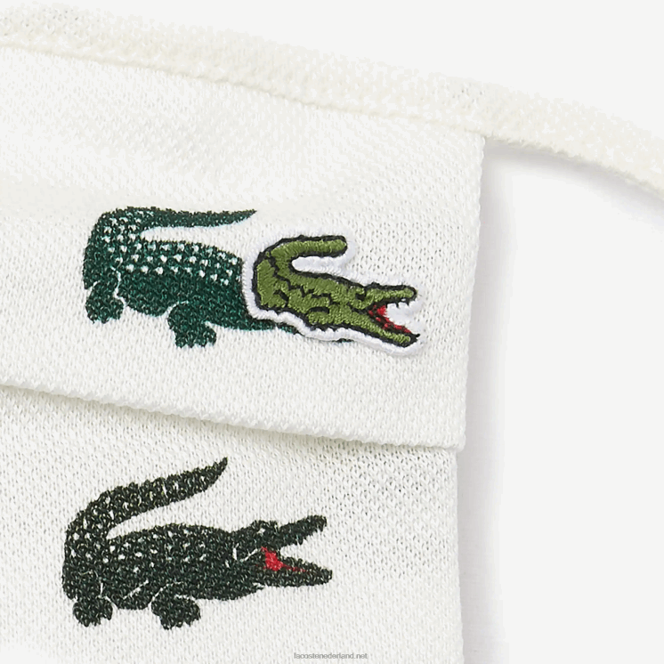 Lacoste l.12.12 katoenen mondkapjes 3-pack 0828H2290 groen wit 2bt Heren