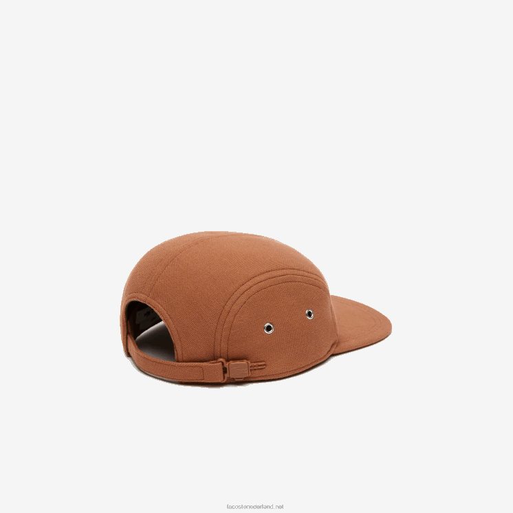 Lacoste girolle pet van biologisch katoen 0828H2152 lichtbruin lfa Heren