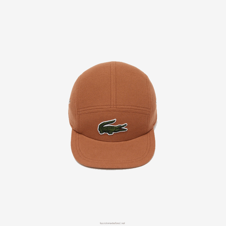 Lacoste girolle pet van biologisch katoen 0828H2152 lichtbruin lfa Heren