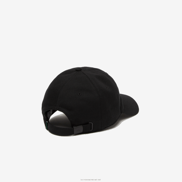 Lacoste kepermuts van biologisch katoen 0828H2151 zwart 031 Heren