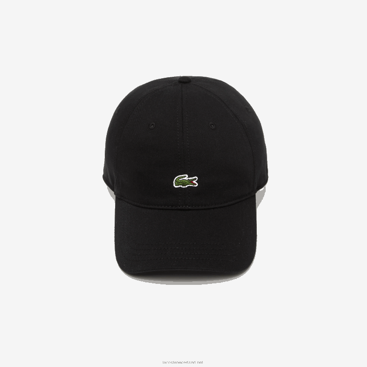 Lacoste kepermuts van biologisch katoen 0828H2151 zwart 031 Heren