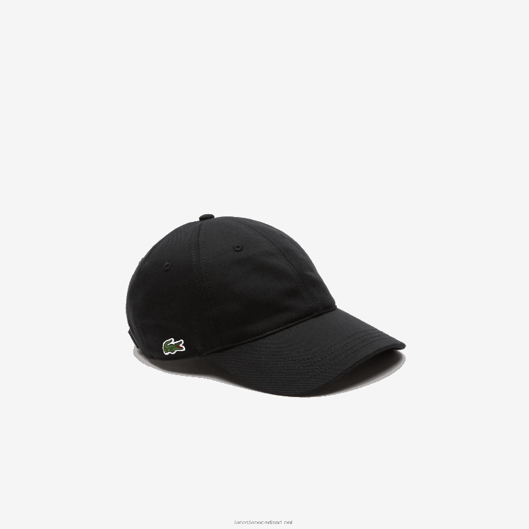 Lacoste kepermuts van biologisch katoen 0828H2181 zwart 031 Heren