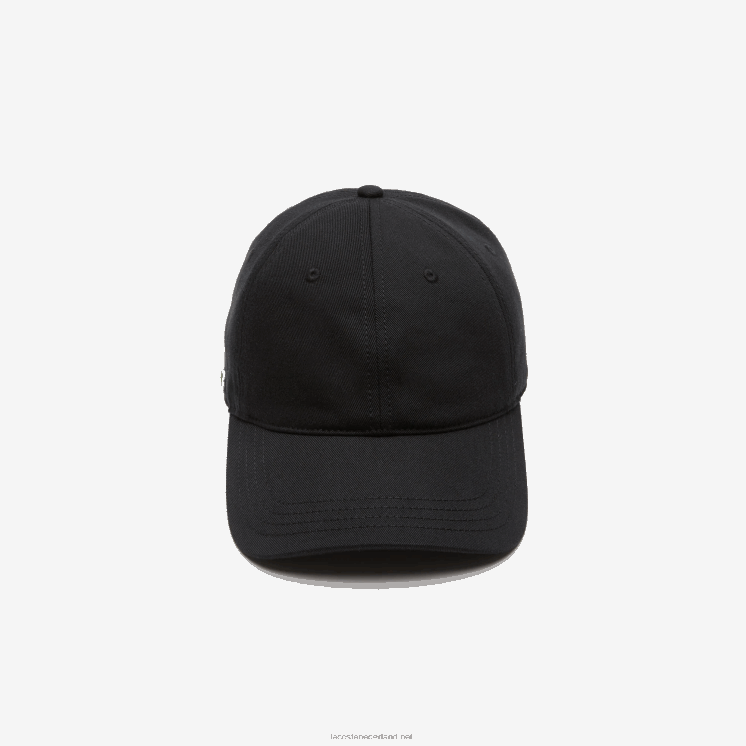 Lacoste kepermuts van biologisch katoen 0828H2181 zwart 031 Heren