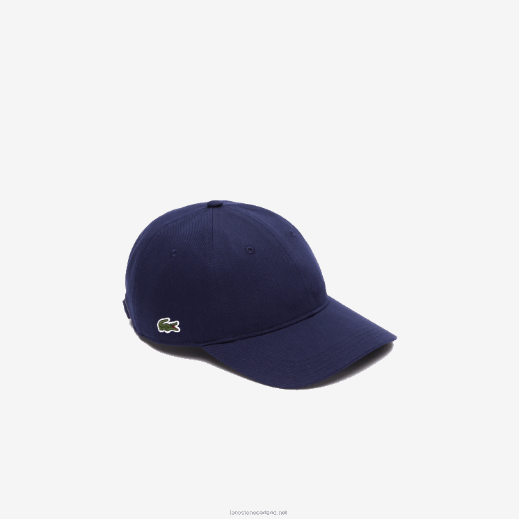 Lacoste kepermuts van biologisch katoen 0828H2182 marineblauw 166 Heren
