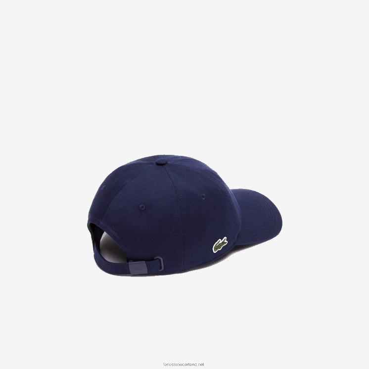 Lacoste kepermuts van biologisch katoen 0828H2182 marineblauw 166 Heren