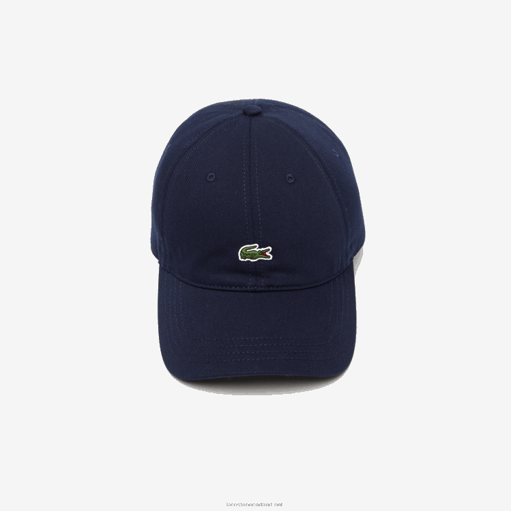 Lacoste kepermuts van biologisch katoen 0828H2245 marineblauw 166 Heren
