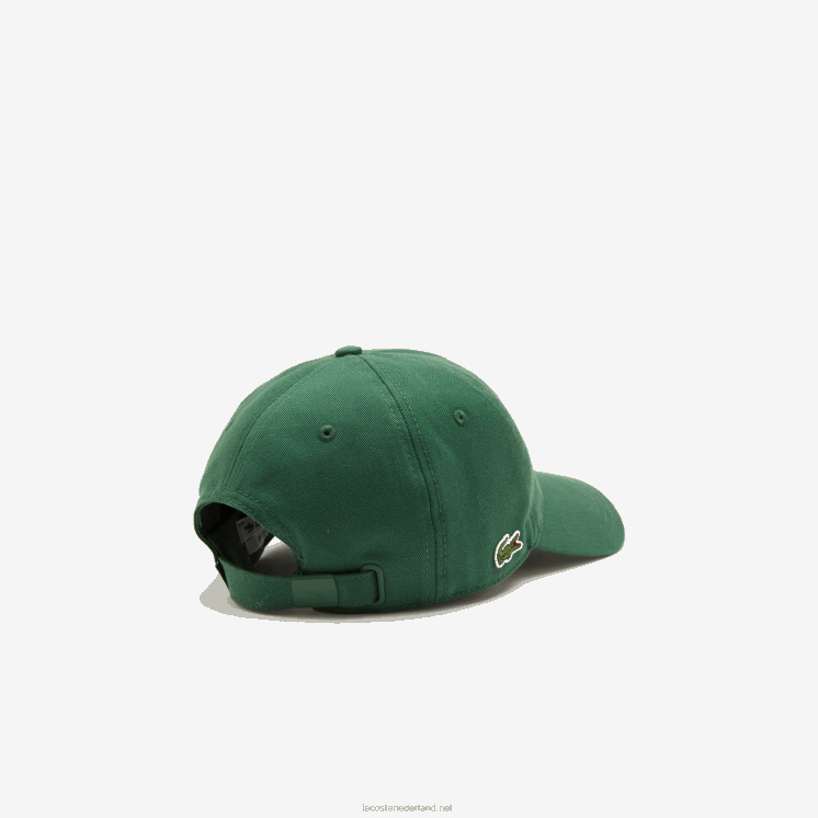 Lacoste kepermuts van biologisch katoen 0828H2286 groen 132 Heren