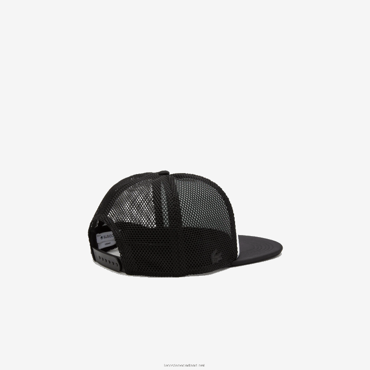 Lacoste pet van gaas en neopreen 0828H2162 zwart wit 258 Heren
