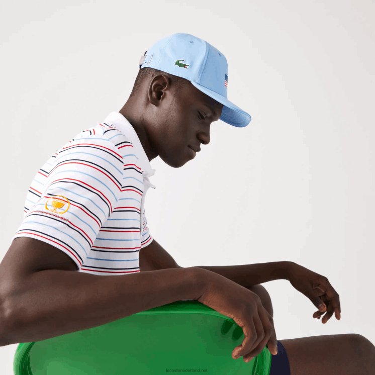 Lacoste presidents cup sport amerikaanse vlag verstelbare pet 0828H2332 blauw 5r4 Heren