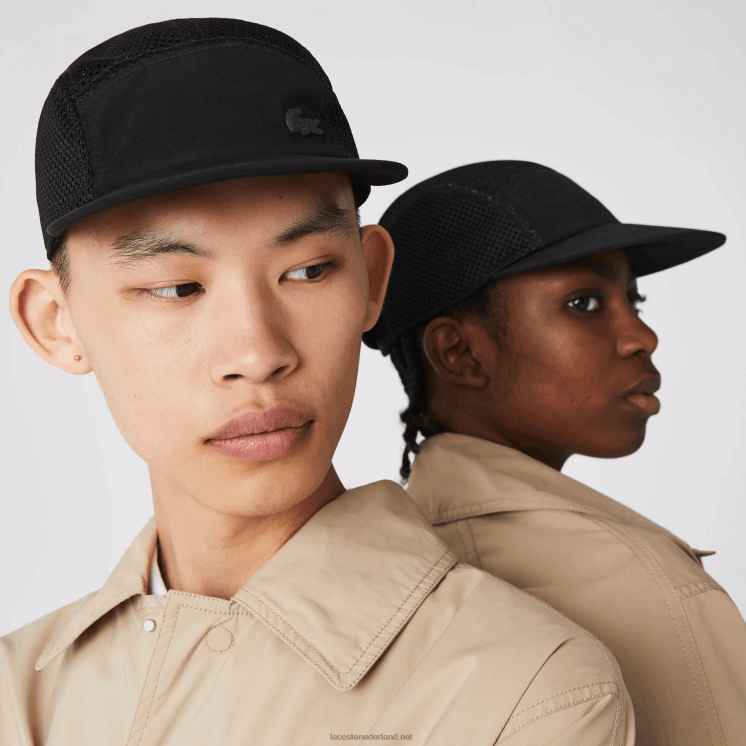 Lacoste siliconen krokodillendop 0828H1920 zwart 031 Heren