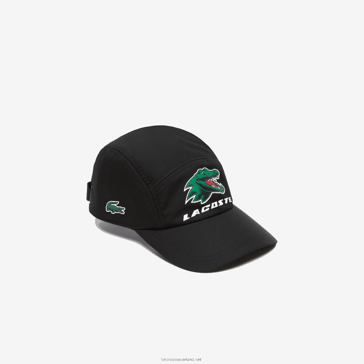 Lacoste sport exclusieve krokodil tennispet 0828H2236 zwart 031 Heren