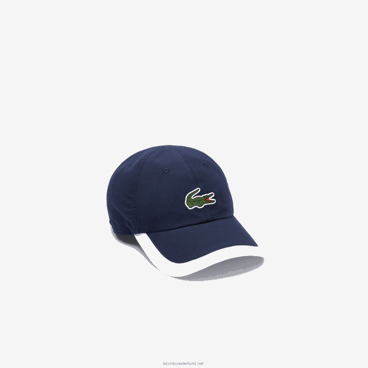 Lacoste sport lichtgewicht pet met contrasterende rand 0828H1932 marineblauw wit 525 Heren