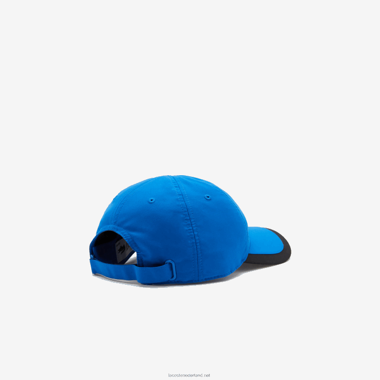 Lacoste sport lichtgewicht pet met contrasterende rand 0828H1933 blauw zwart 6j4 Heren