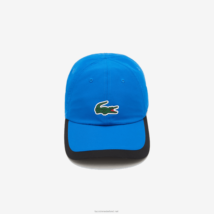 Lacoste sport lichtgewicht pet met contrasterende rand 0828H1933 blauw zwart 6j4 Heren