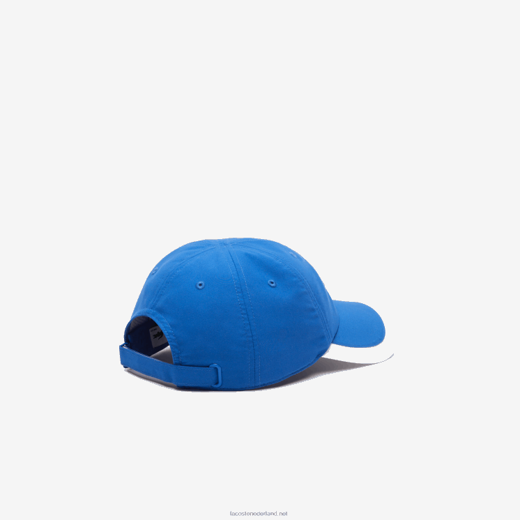 Lacoste sport lichtgewicht pet met contrasterende rand 0828H2188 blauw wit ar6 Heren