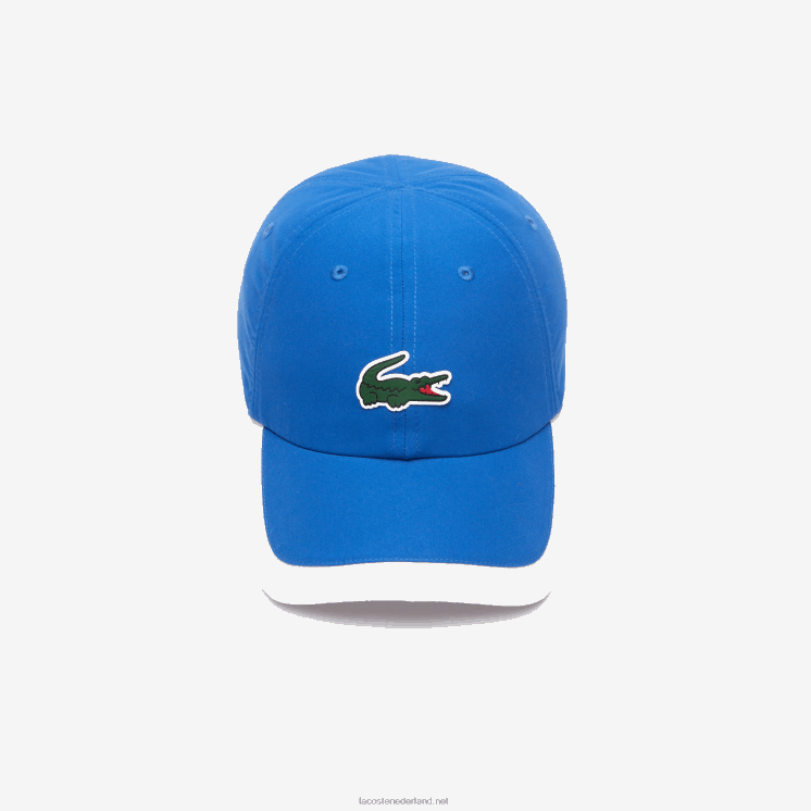 Lacoste sport lichtgewicht pet met contrasterende rand 0828H2188 blauw wit ar6 Heren