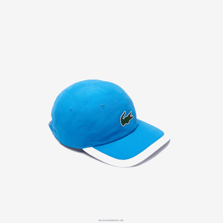 Lacoste sport lichtgewicht pet met contrasterende rand 0828H2295 blauw wit 8px Heren