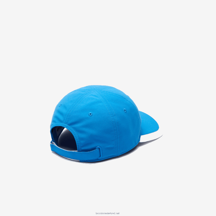Lacoste sport lichtgewicht pet met contrasterende rand 0828H2295 blauw wit 8px Heren