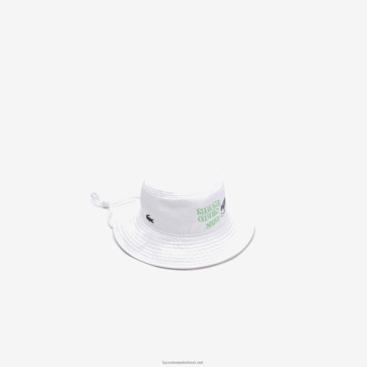 Lacoste sport miami open editie hoed 0828H2171 wit 001 Heren