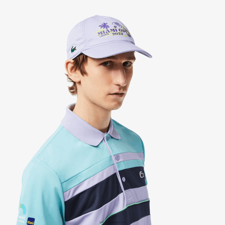 Lacoste sport miami open editie twill pet 0828H2173 paars 3k0 Heren