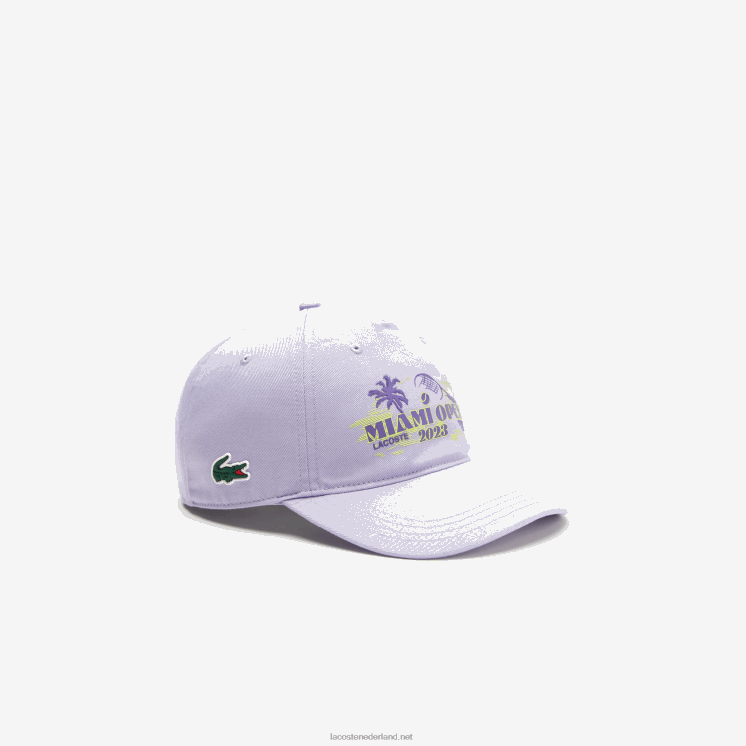 Lacoste sport miami open editie twill pet 0828H2173 paars 3k0 Heren