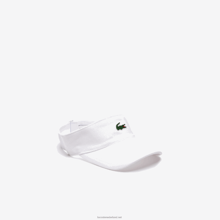 Lacoste sport pique en fleece tennisvizier 0828H2247 wit 001 Heren