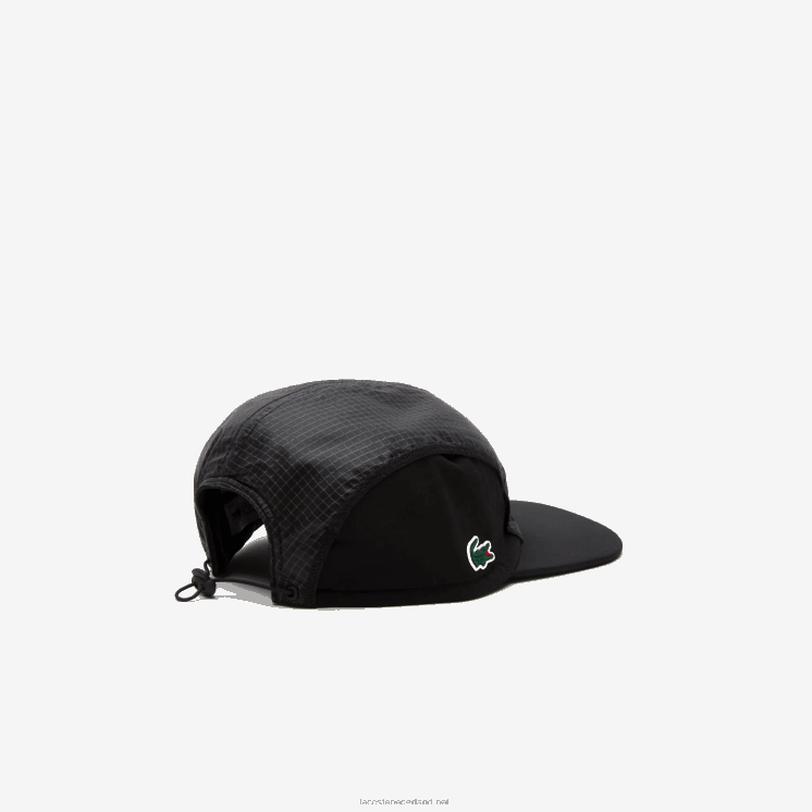 Lacoste sportieve girolle pet met opvouwbare klep 0828H1918 zwart 8vm Heren