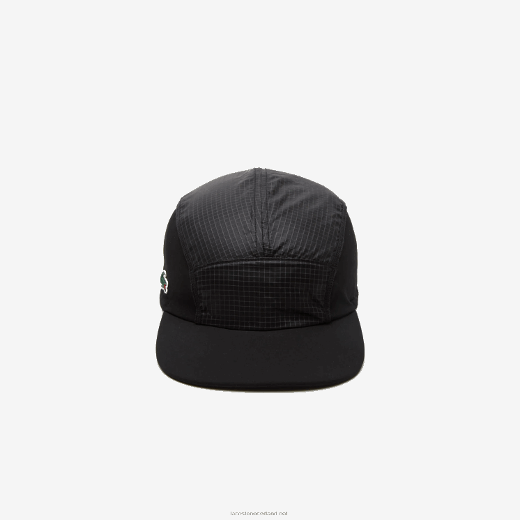 Lacoste sportieve girolle pet met opvouwbare klep 0828H1918 zwart 8vm Heren
