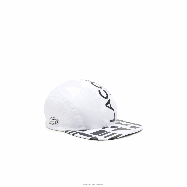 Lacoste sportieve lichtgewicht pet 0828H2258 wit paars zwart 6p1 Heren