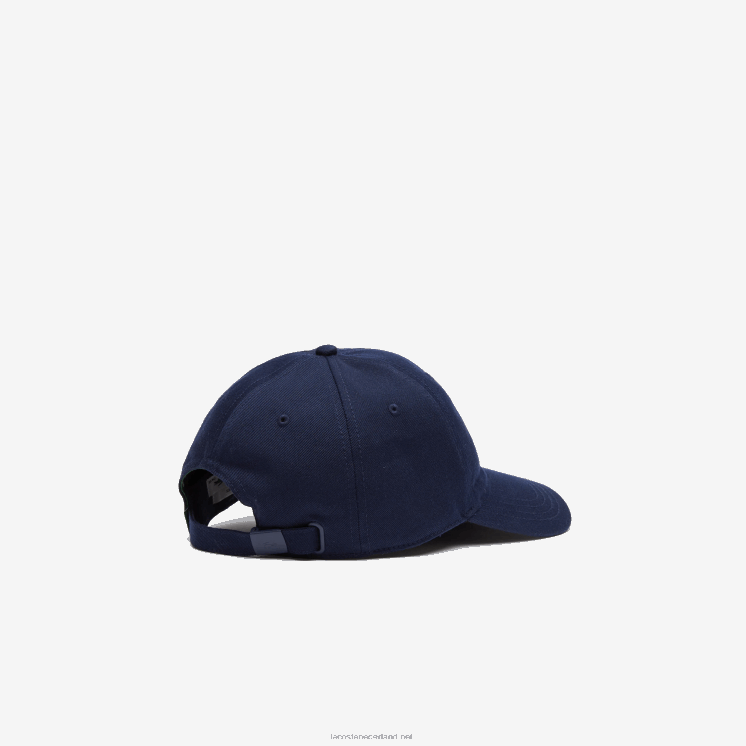 Lacoste verstelbare twill pet van biologisch katoen 0828H2141 marineblauw 166 Heren