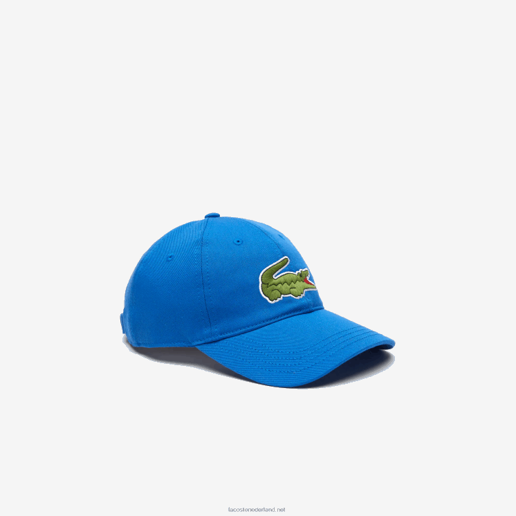 Lacoste verstelbare twill pet van biologisch katoen 0828H2145 blauwe kxb Heren