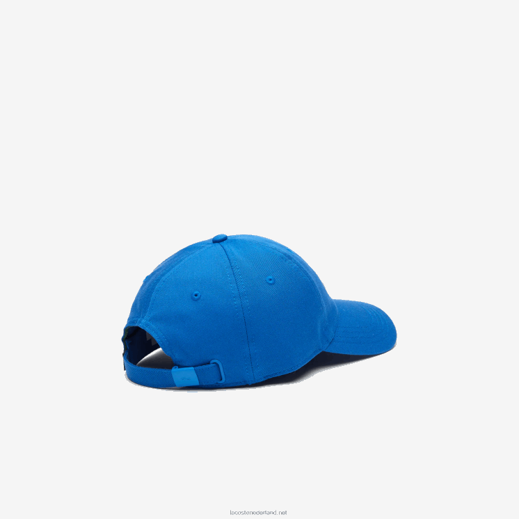 Lacoste verstelbare twill pet van biologisch katoen 0828H2145 blauwe kxb Heren