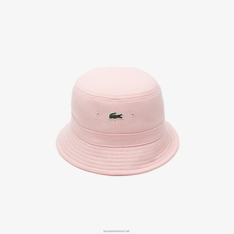 Lacoste vissershoedje van biologisch katoen 0828H2157 roze kf9 Heren