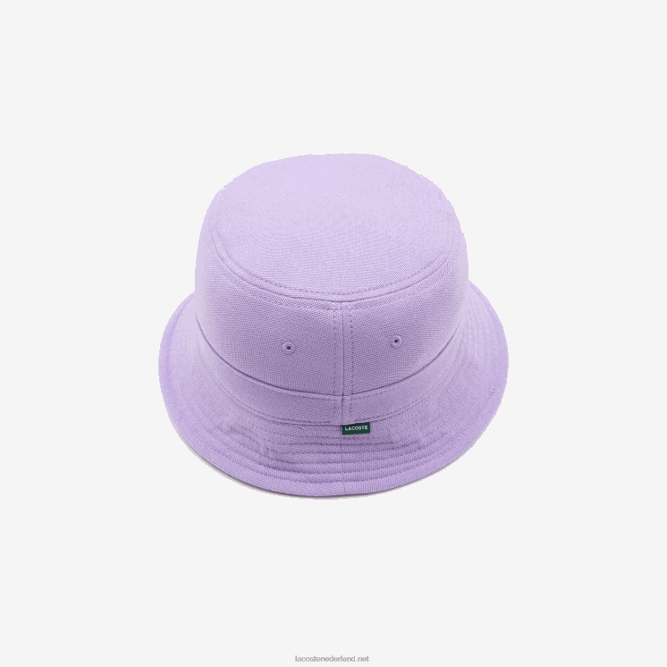 Lacoste vissershoedje van biologisch katoen 0828H2159 paarse gfu Heren